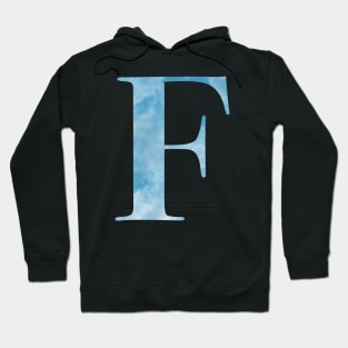 Clouds Blue Sky Initial Letter F Hoodie